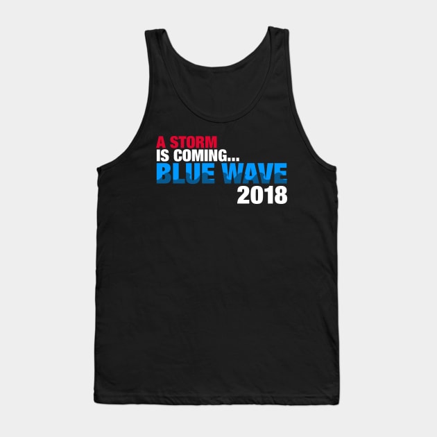 2018 Election Democrat Blue Wave Tank Top by fishbiscuit